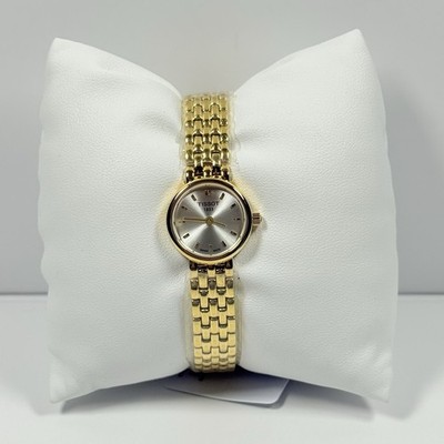 Tissot T-Trend Lovely Silver Dial Gold Tone Bracelet Womens  display picture 2