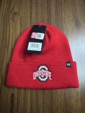 47 Ohio State Buckeyes Red NCAA Knit Beanie Hat One Size