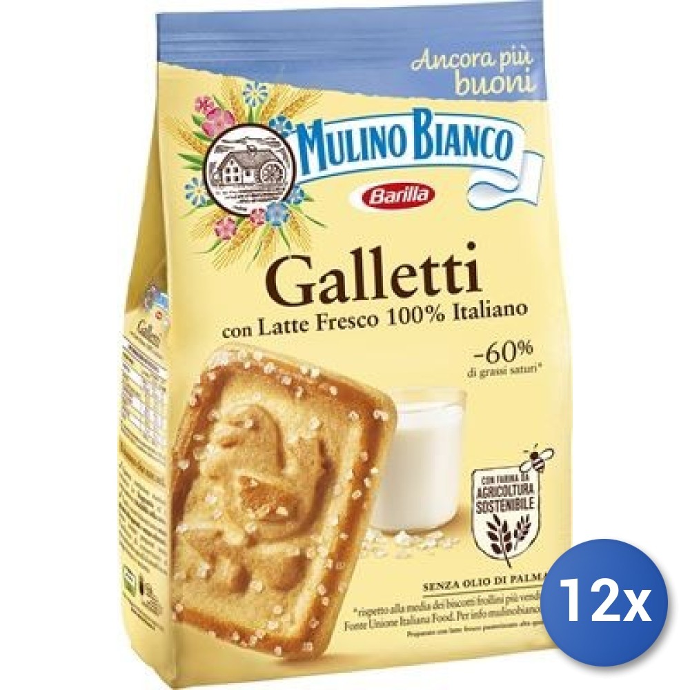 12X Multipack Mulino Bianco Cookies Galletti 350G