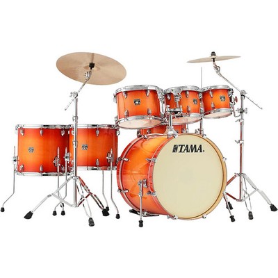 Tama Superstar Classic Custom 7Piece Shell Pack Tangerine Lacquer Burst
