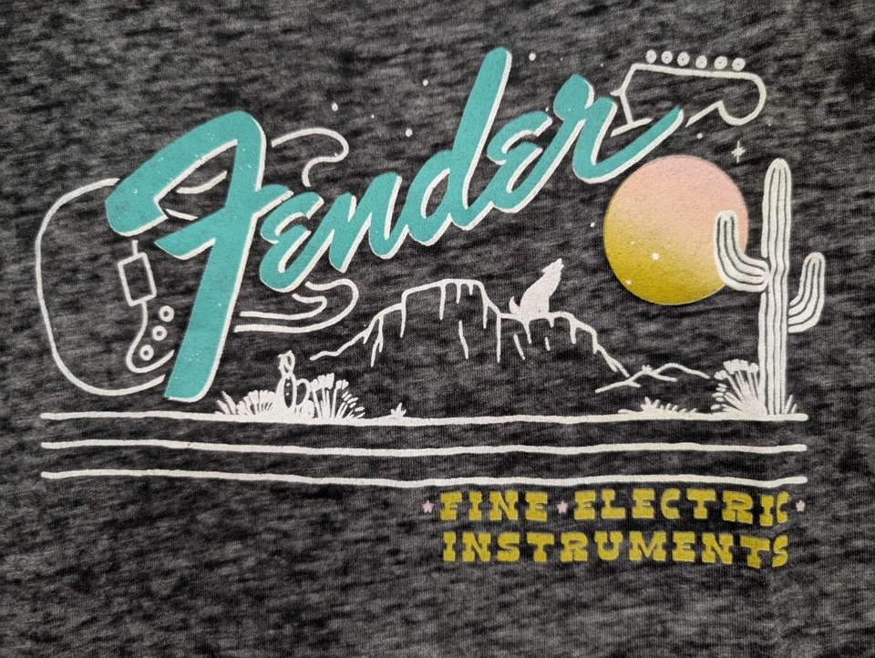 Camiseta para mujer Fender con gráfico de guitarra talla pequeña Foto 2 de 4