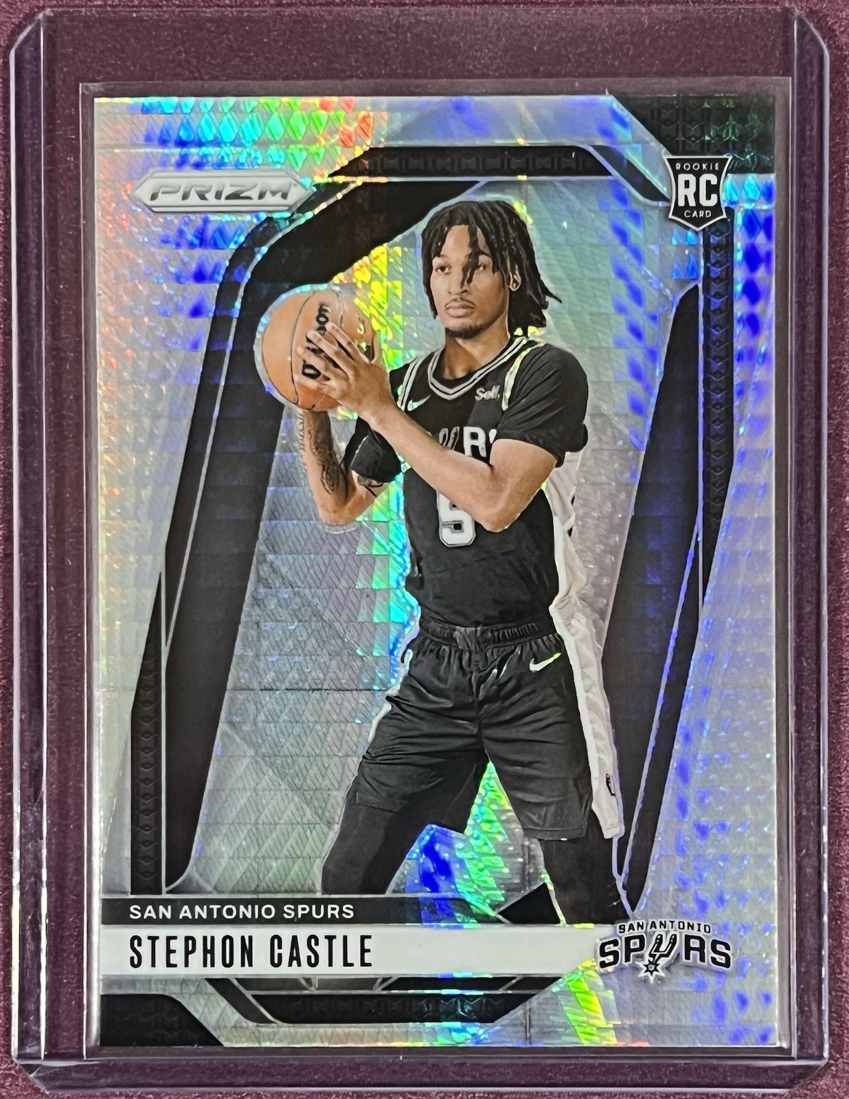 Stephon Castle 2024-25 Panini Prizm Hyper Prizm RC #234 Rookie San Antonio Spurs