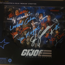 G.I. Joe Classified Series Sgt Slaughter & Mercer Action Figure Signed