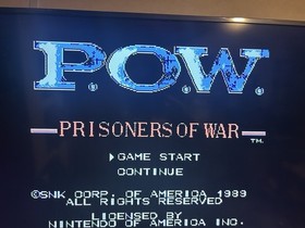 P.O.W. Prisoners of War Authentic Game Cartridge Nintendo NES  Tested Ships Free