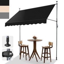 2x1.2M / 3x1.2M Patio Manual Awning Garden Canopy Sun Shade Retractable Shelter