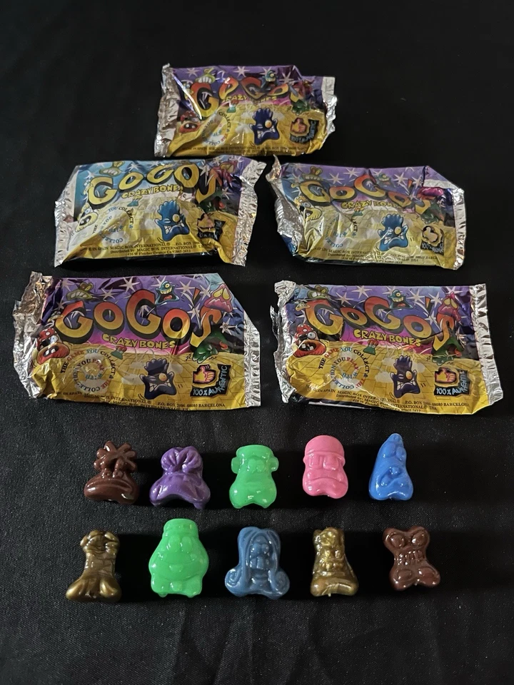 GoGo’s Crazy Bones Serie 1 Edición Europea - 5 Paquetes Sellados + 10 Figuras Foto 2 de 2