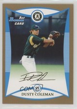 2008 Bowman Draft Prospects Gold Dusty Coleman #BDPP46 y5m