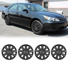 15inch Wheel Covers 4pcs Matte Steel Hubcaps For 2002-2006 Toyota Camry Snap-on