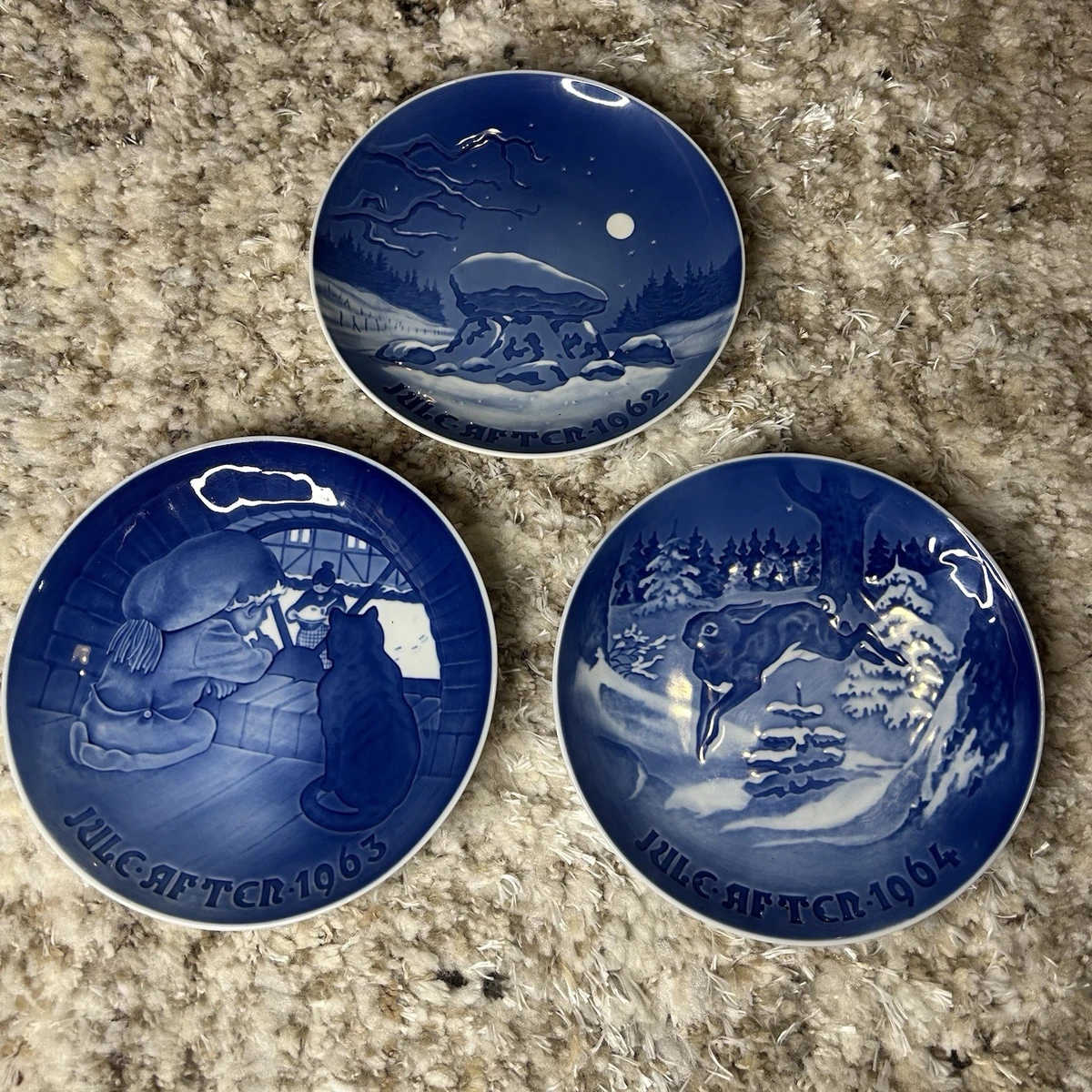 B G Christmas Plates In Collectible Bing & Grondahl Coll Plates