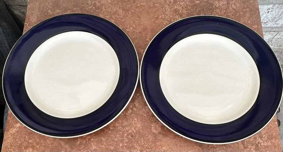 GID93 By GIBSON DESIGN (2) Lunch Plate 9in Everyday, Cobalt Band, Coupe, No Trim - Image 3 of 4