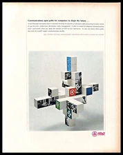 1967 AT&T Bell System Vintage PRINT AD Communications Computers Building Blocks