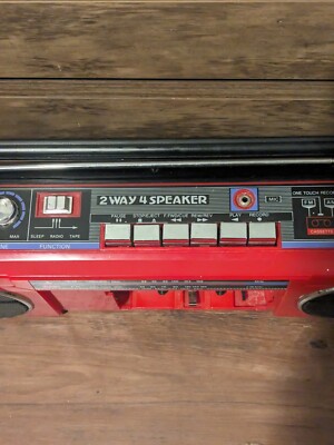 クオラテックス　レッドポンプ3本セット　中古3 Vintage Lasonic TRC-932 Mini Cassette Radio Boombox Ghettoblaster