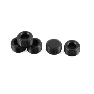5 Stück M18x10mm Metrisch 12,9 Legierter Stahl Set Madenschrauben Schwarz
