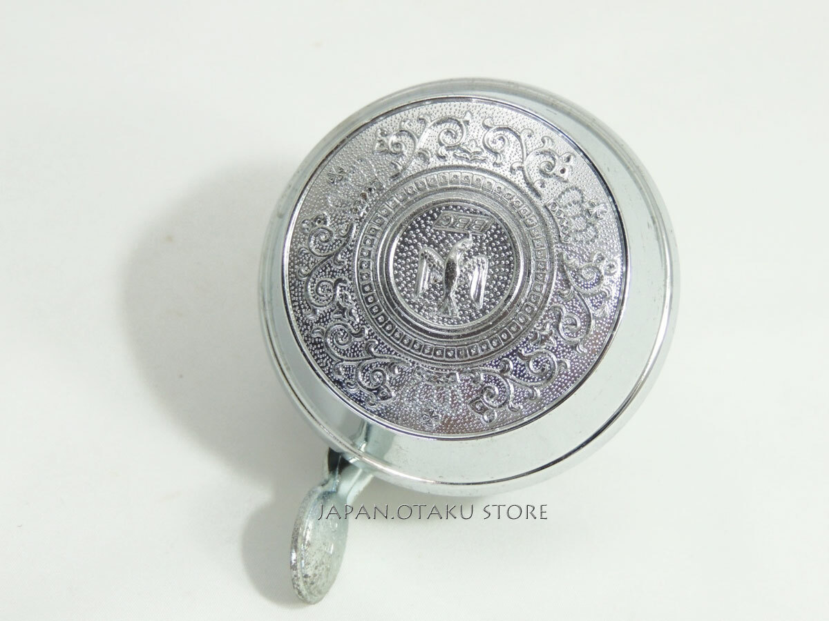 JAPAN VINTAGE RETRO BICYCLE BELL Silver color SWALLOW Mark CROWN