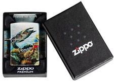 540 FUSION Genuine ZIPPO Lighter&nbsp; 48780 TROPICAL TURTLE DEEP SEA DESIGN BNIB
