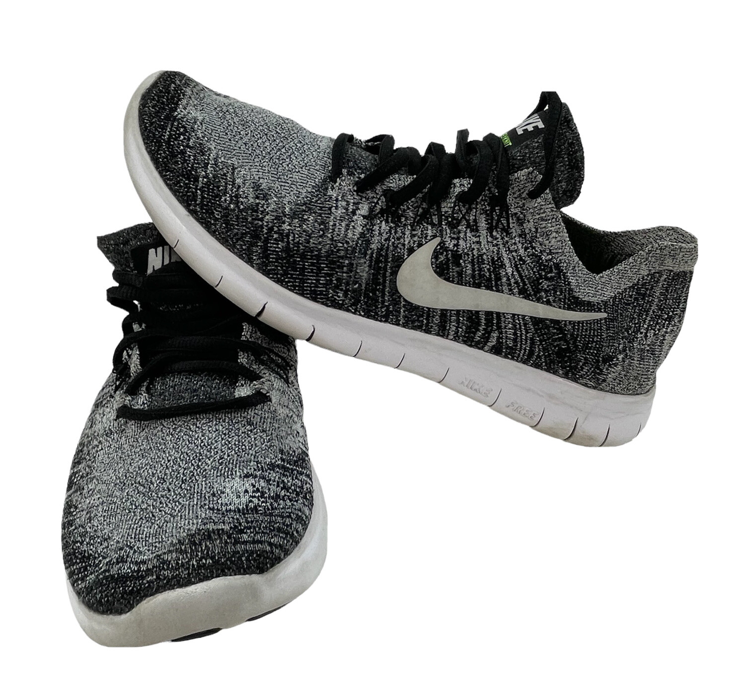 Duizeligheid Onderverdelen verdediging Size 8 - Nike Free Rn Flyknit 2017 Oreo for sale online | eBay