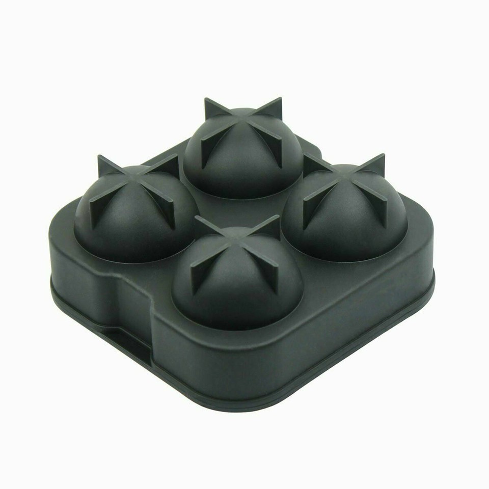 Round Ice Cube Ball Maker Tray Silicone 8-grid Sphere Mold Round Ice Cube Ball Maker Tray Silicone 8-grid Sphere Mold