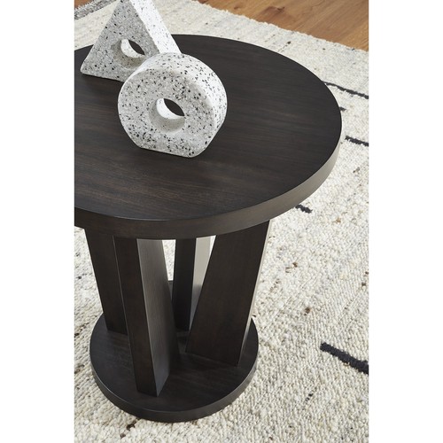Signature Design by Ashley Contemporary Chasinfield End Table, Dark Brown - Picture 5 of 6
