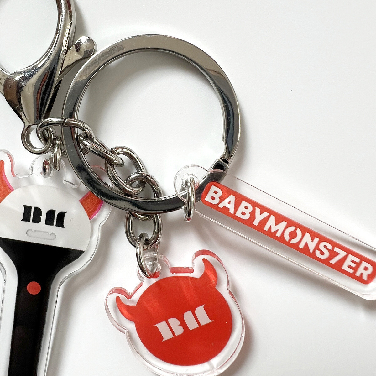 KPOP BABYMONSTER MONSTIEZ Lightstick Shaped Acrylic Key Chain