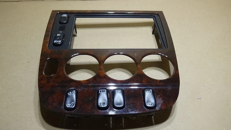 Mercedes Benz ML430 ML320 ML500 ML55 1999-2001 radio clima moldura madera Foto 4 de 4