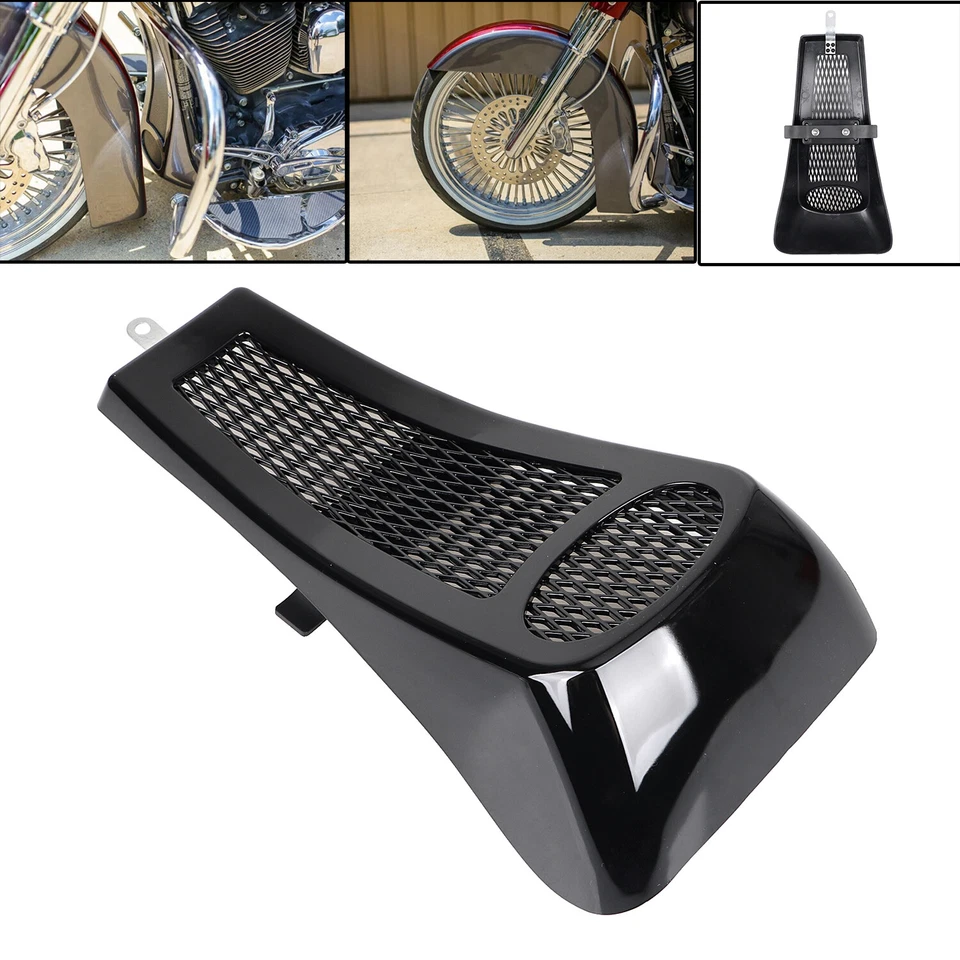 Front Fairing Chin Spoiler Scoop Fit For Harley Fat Boy Lo Softail Custom FXSTC Foto 3 de 4