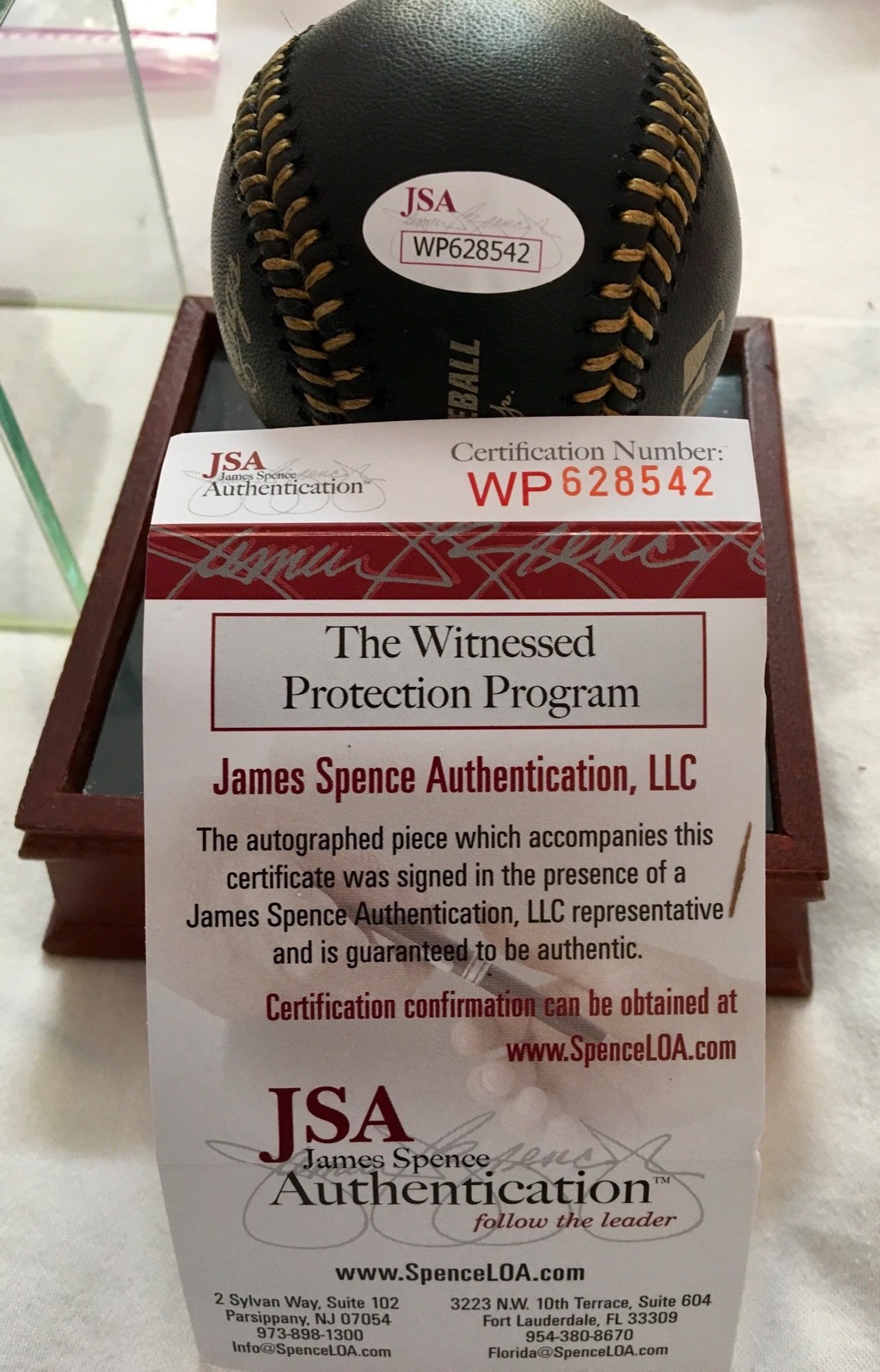 Cal Ripken Jr. Autographed Signed Baltimore Orioles Black OML Baseball w/JSA 