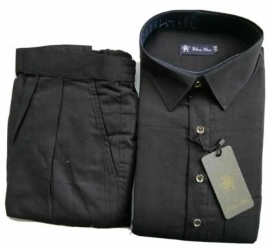 Herren Ethno Designer traditioneller Punjabi Karan Aujla Stil schwarz Kurta Payjama