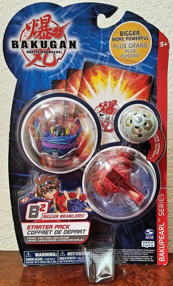 New 2008 Bakugan Bakupearl Starter Pack Includes 3 Battle