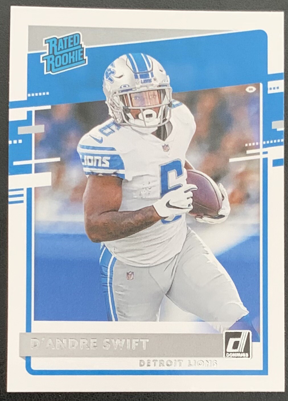 2020 Panini Donruss D’Andre Swift Rated Rookie RR #309 Detroit Lions RC