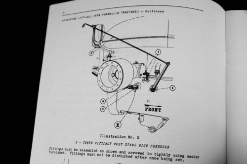 Hydraulic Belly Pump Lift-ALL Farmall H M MD IH Shop Service & Owners Manual Set - Picture 3 of 12