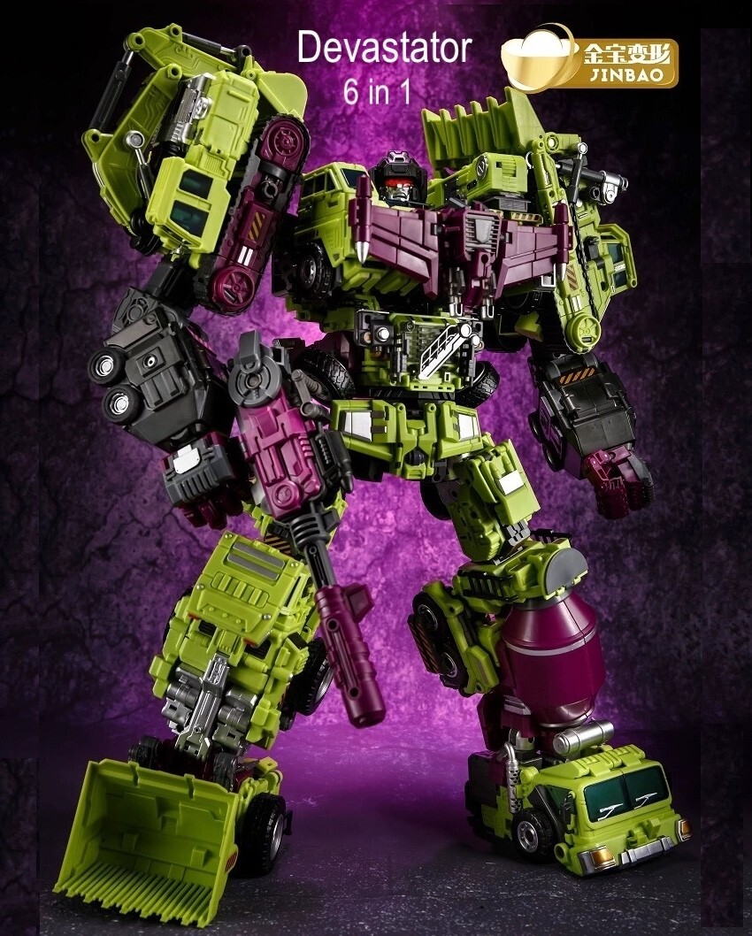 Jinbao Devastator G1 6in1 Oversized 45cm 17.7" Action Figure No Box USA