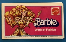 Vintage Barbie 1980 Mattel Barbie World Of Fashion Booklet EXCELLENT