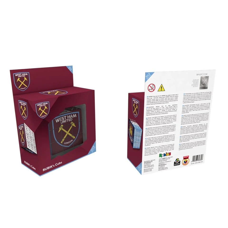 Rubiks Cube 3x3 Puzzle Game Official West Ham Football Team Club Adult Kids - Image 2