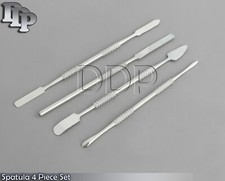 4 Pcs Stainless Steel Cosmetic Make up Mixing Spatula Tool for Palette Nails Set