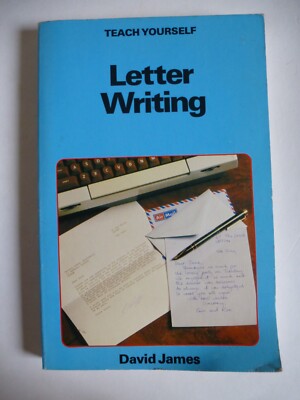 Teach Yourself Letter Writing by David James Vintage 1986 Paperback Book