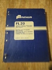 Fiat Allis FL20 Crawler Tractor Loader Parts Catalog