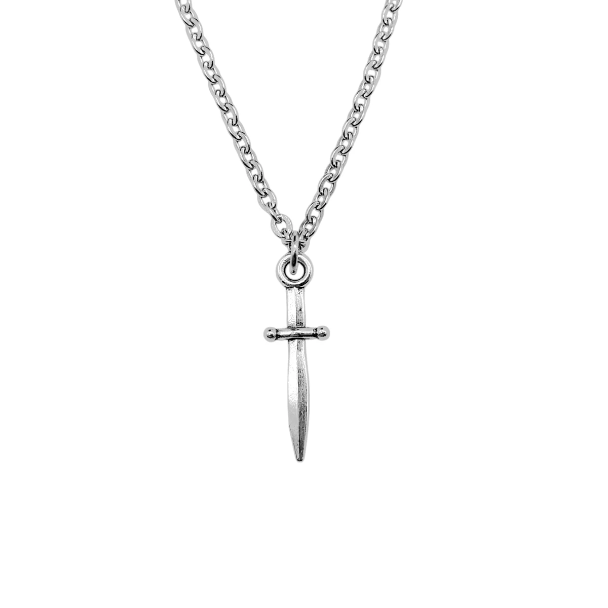 Collana Croce In Argento Sterling 925 Con Catena In Acciaio 61 Cm | Ciondolo 4x2,5 Cm, Regalo Per Uomo E Ragazzo