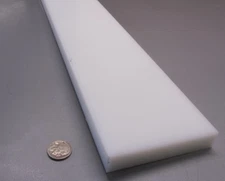 HDPE White Bar 3/4" Thick x 4.00" Wide x 24" Long