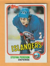 Stefan Persson New York Islanders 1981-82 Topps #E92
