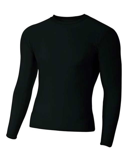 A4 N3133 ADULT LONG SLEEVE LARGE COMPRESSION CREWNECK SHIRT | eBay