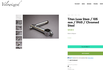 Tige De Direction Titane Pour Vélo - 105 Mm, ø 27.0 Mm, Filetage 1 Pouce, Acier Chromé Argent