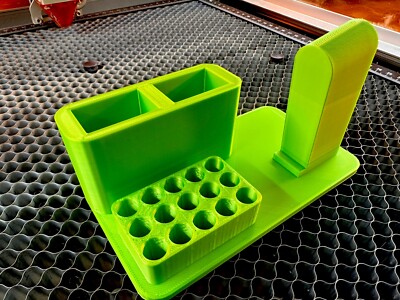 Springfield Hellcat 9mm Speed Handgun Stand W Dual Mag Holders Monster Green
