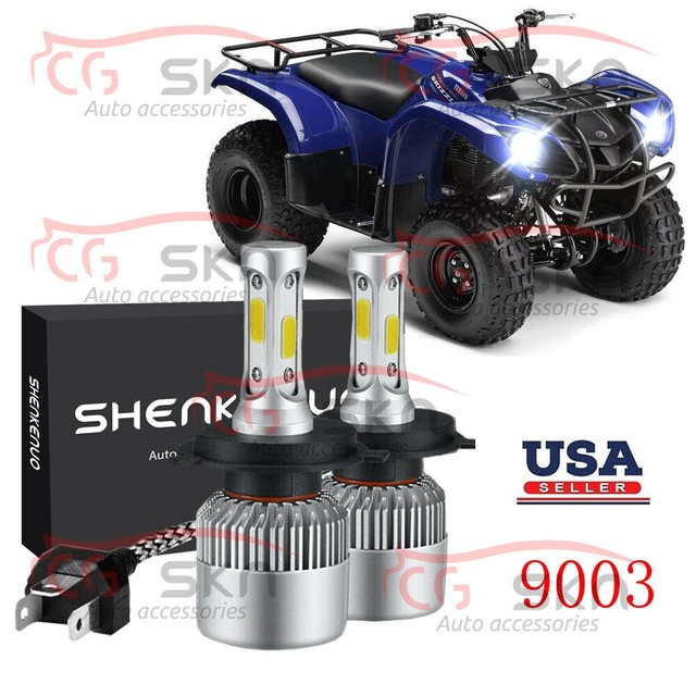 For Yamaha Grizzly 300 550 700 2X H4 LED Headlights Bulbs Hi/Lo Beam