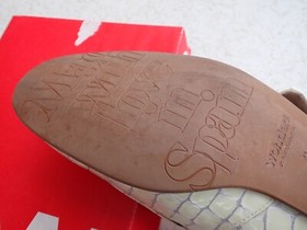 WONDERS WOMEN'S  BORDELLE - WHITE CROC - SIZE 41 - EXCELLENT USED COND.