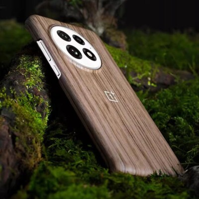 Original OnePlus 13 Case Carbon Bumper Sandstone Black Wood Magsafe Phone Cover