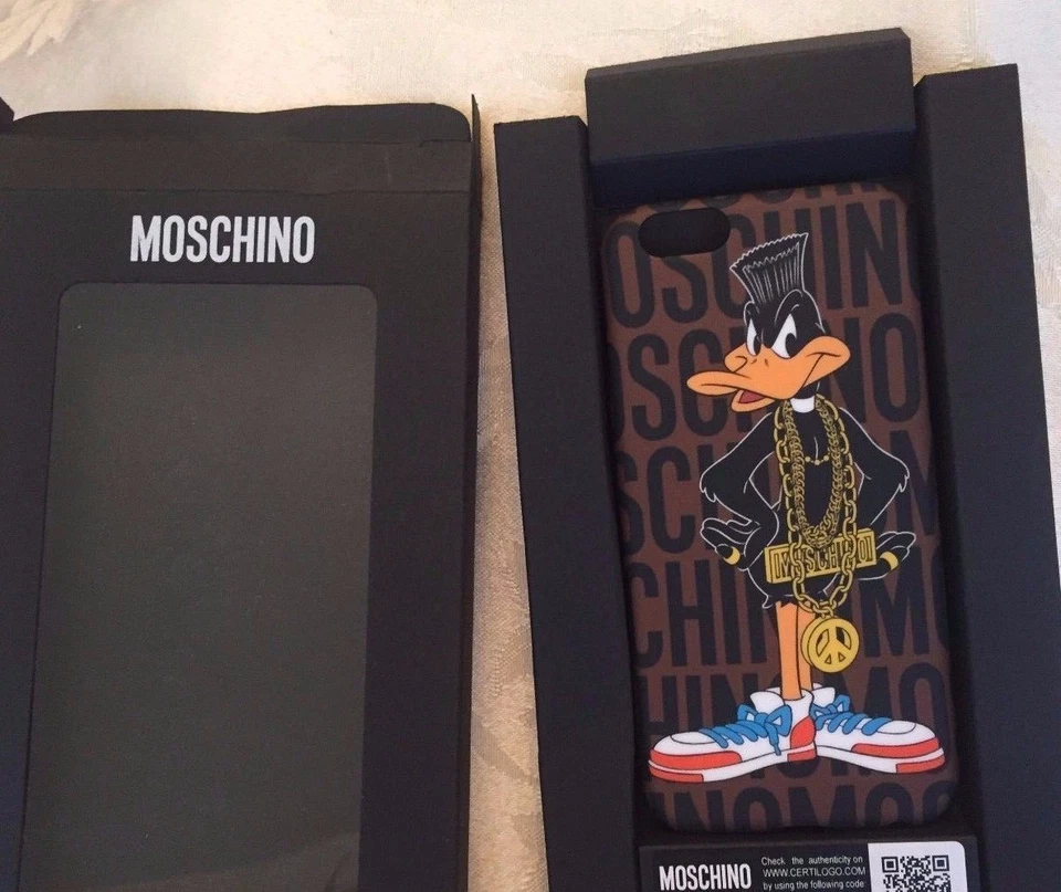 AW15 Moschino Couture Джереми Скотт DAFFY DUCK Looney Tunes чехол для iPhone 6/6с - Изображение 2 из 4