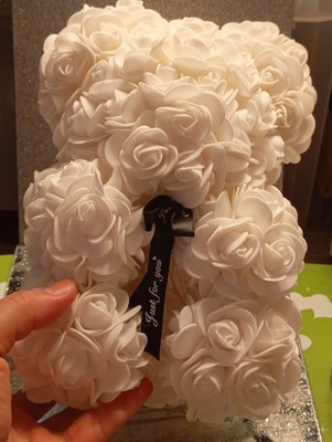 Rosenbär Schaumstoff Blume Teddy Puppe mit Box Geburtstag Valentinstag Hochzeit Weihnachtsgeschenk