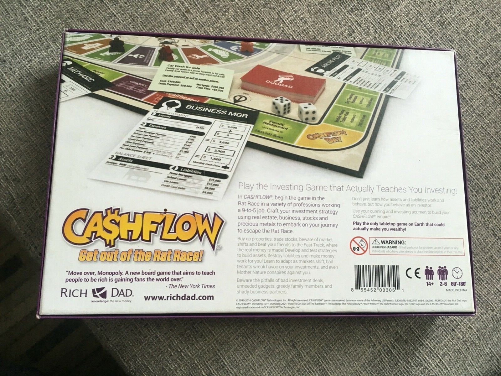 Rich Dad Cashflow Board Game Third Edition