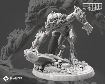Dämon Halb-Scheusal Miniatur Draegloth Figur für RPG's wie D&D 5e Pathfinder DSA