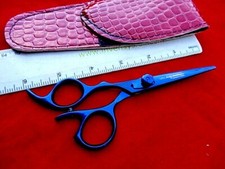 Left Hand 5.5" Titanium Hairdressing Cutting Scissors Japanese Steel 6" FULL 